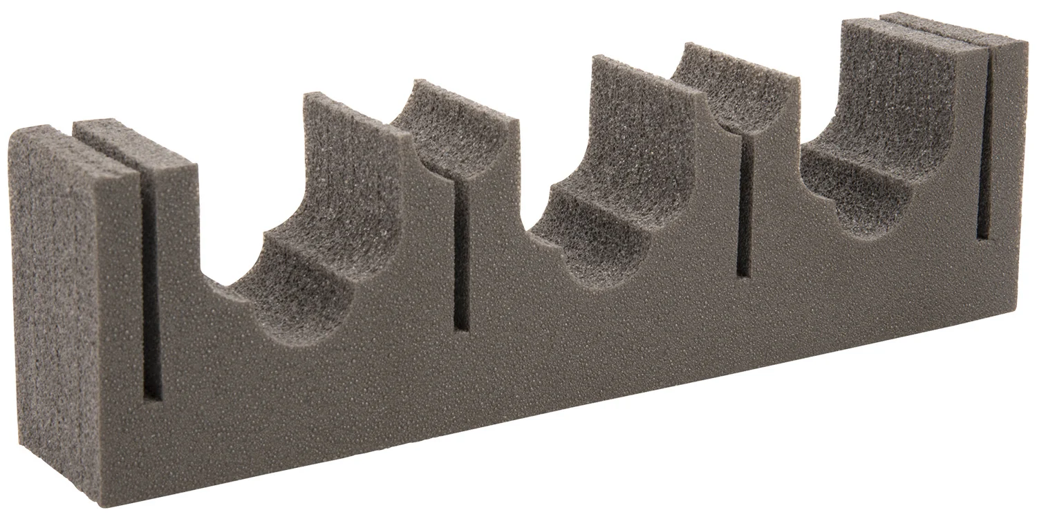 Allen 5658 Firearm & Fishing Rod Magnetic Holder Black Metal/Foam Holds 3 Rifle/Shotgun