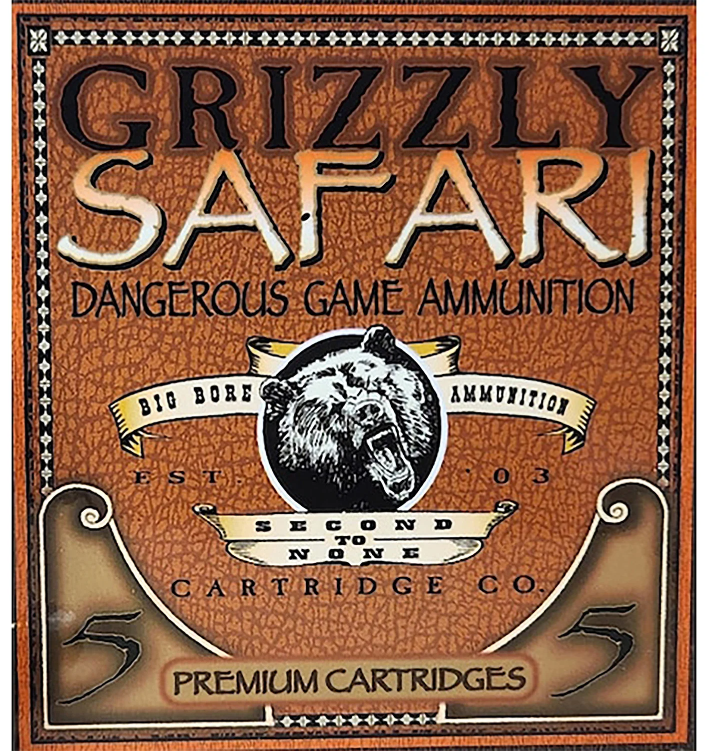 Grizzly Ammo GC47NE2 470NitroExpress 500gr Solid Brass 5 Per Box/10 Case