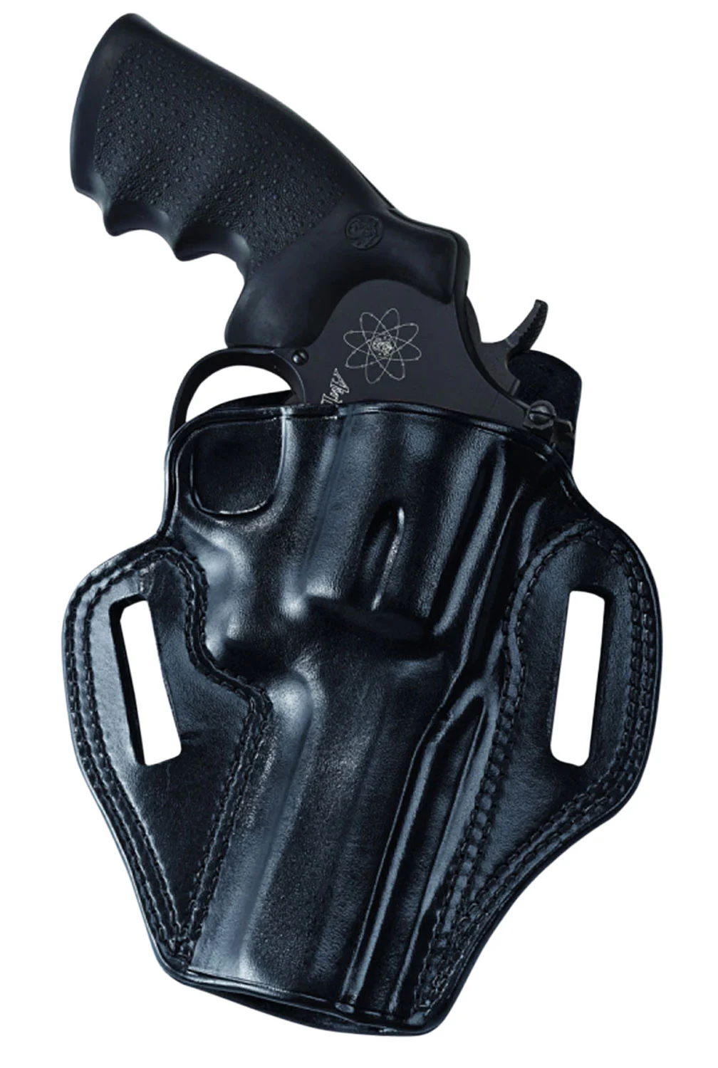 Galco CM158B Combat Master OWB Black Leather Belt Slide Fits S&W J Frame Fits Charter Arms Undercover Right Hand