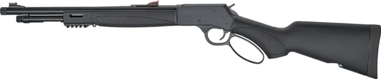 HENRY X MODEL LEVER 44MAG/SPL - 17.4" TB BLUED BLACK SYN.