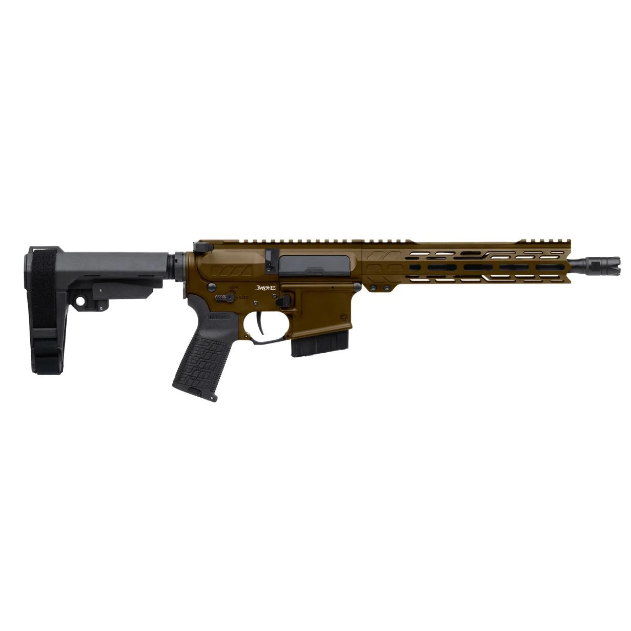CMMG Banshee MK4 Handgun 338 Arc 10rd Magazine 10.5'' Barrel RipBrace Midnight Bronze