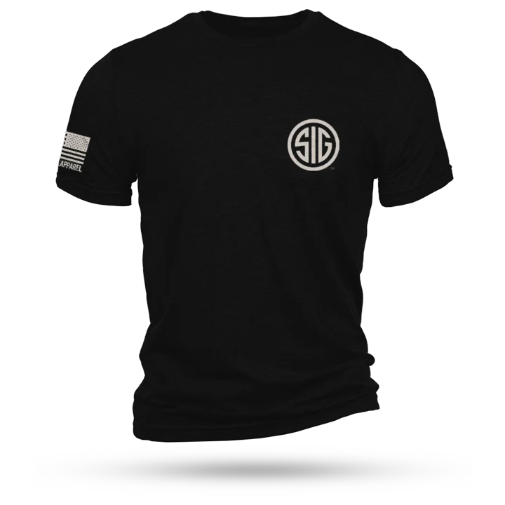 Nine Line Sig Sauer Logo Short Sleeve Shirt Black L