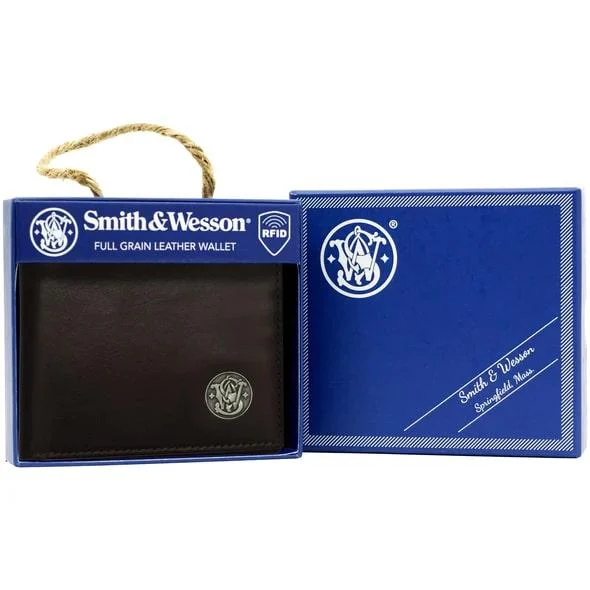 Rugged Rare S&W Bi Fold Wallet Brown